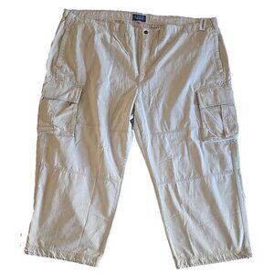 Old Navy Cargo Pants Mens Khaki White Utility Style Reissue Collection 58x30 4XL